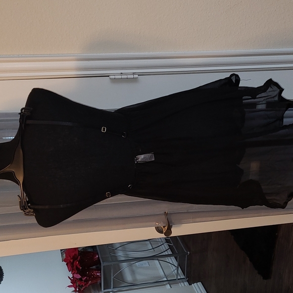 💕NWT Spree Intimates Women Mesh Triangle Cup Sequin Babydoll Set💕Size L - Picture 7 of 11